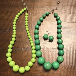 Green necklaces